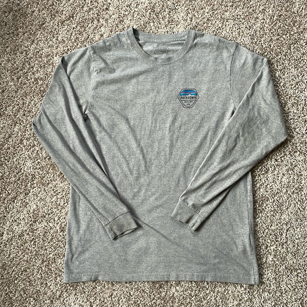 Patagonia Long Sleeve t-shirt Grey Size Large